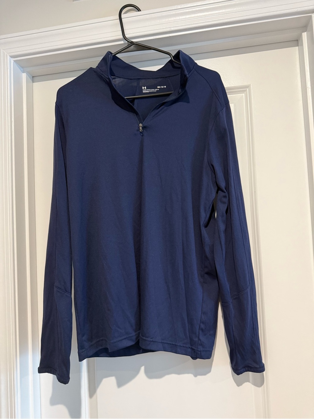 Under Armour Men’s Navy Quarter-Zip Long Sleeve Performance Top